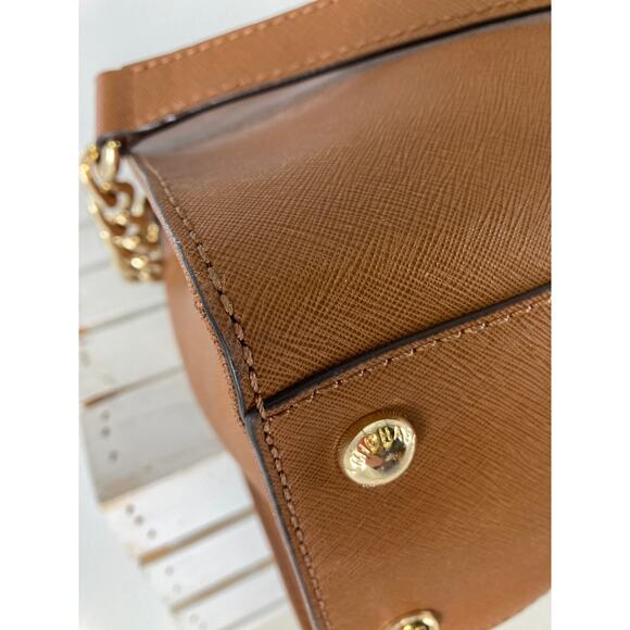 MICHAEL KORS, HAMILTON LARGE BROWN LEATHER SHOULDER BAG ASIS - Picture 10 of 15